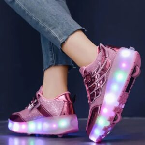 İki Tekerlekli Şarjlı Işıklı Paten Ayakkabı